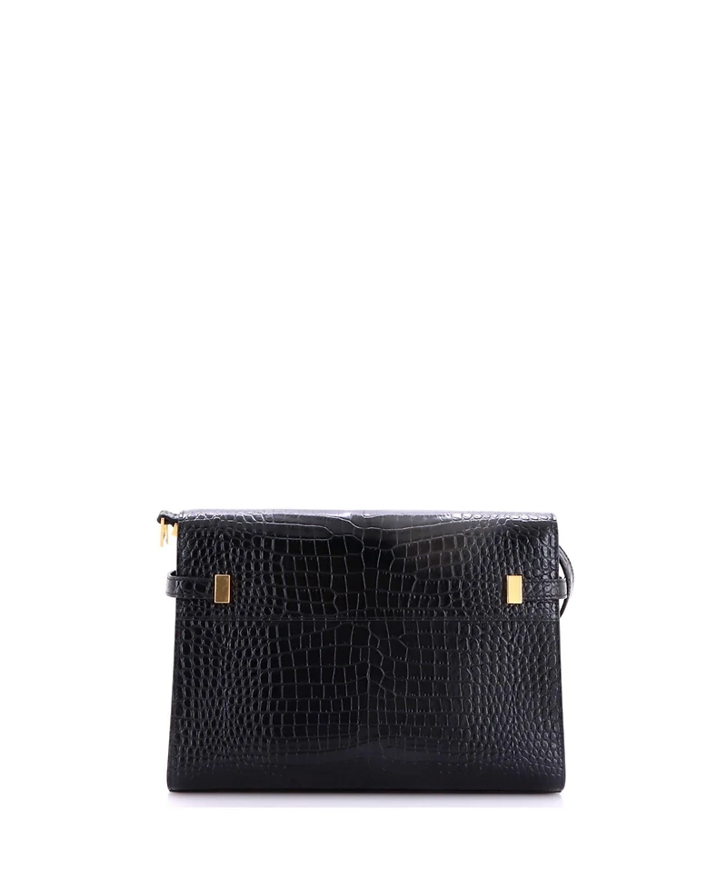 Pre-Owned Saint Laurent Medium Manhattan Shoulder Bag Embossed Leather