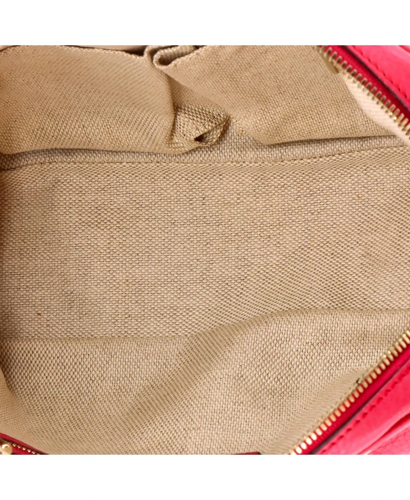 Pre-Owned Gucci Small Soho Chain Zip Shoulder Bag Leather