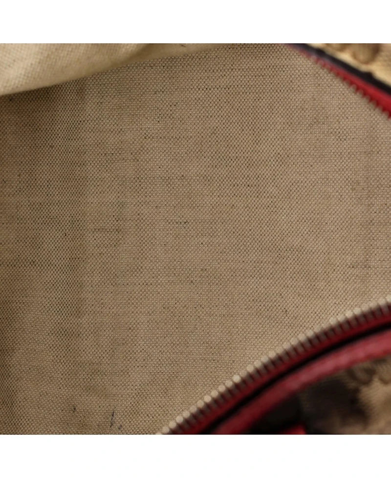 Pre-Owned Gucci Medium Convertible Joy Boston Bag Gg Canvas with Leather