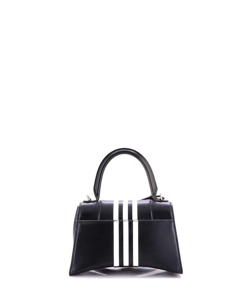 Pre-Owned Balenciaga Small x adidas Hourglass Top Handle Bag Leather