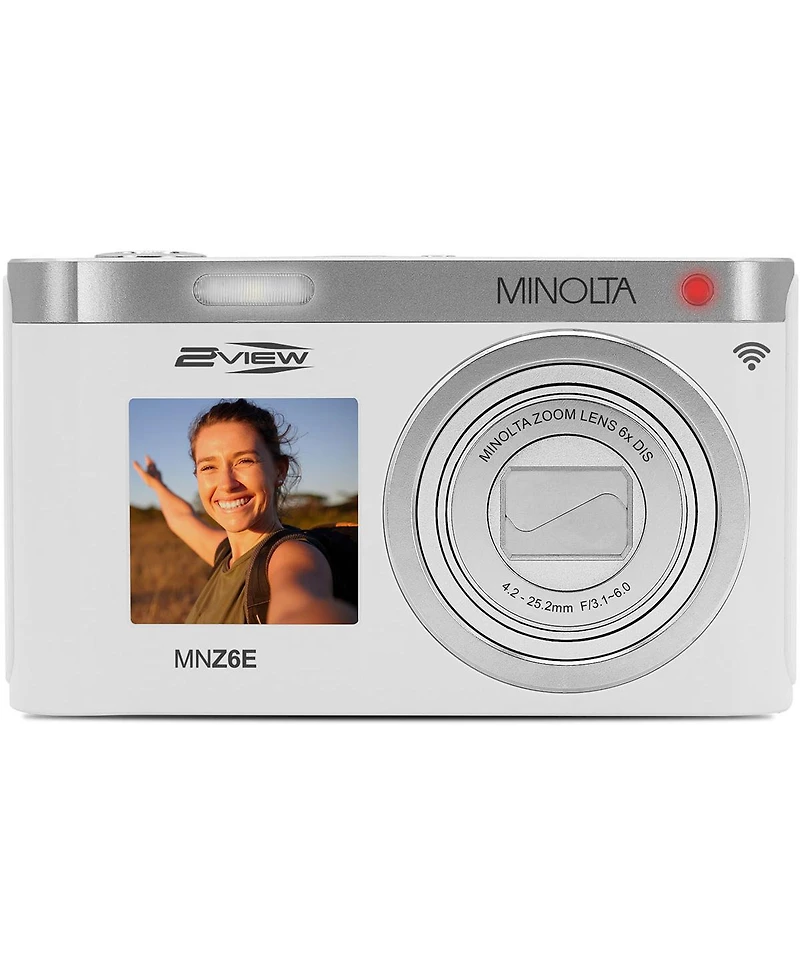 Minolta MNZ6E 2VIEW 64 Mp / 4K Dual Lcd Camera with 6x Optical Zoom
