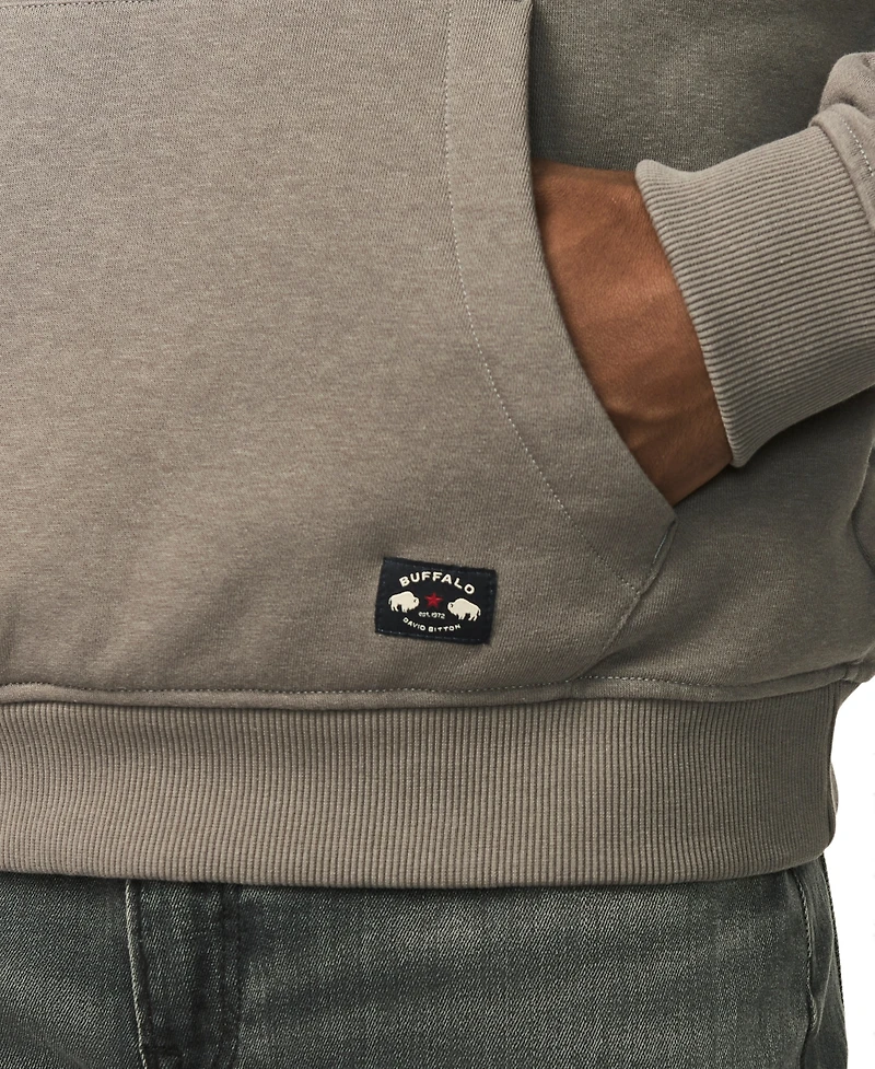Buffalo David Bitton Men's Farro Heavyweight Brushed Fleece Graphic Hoodie