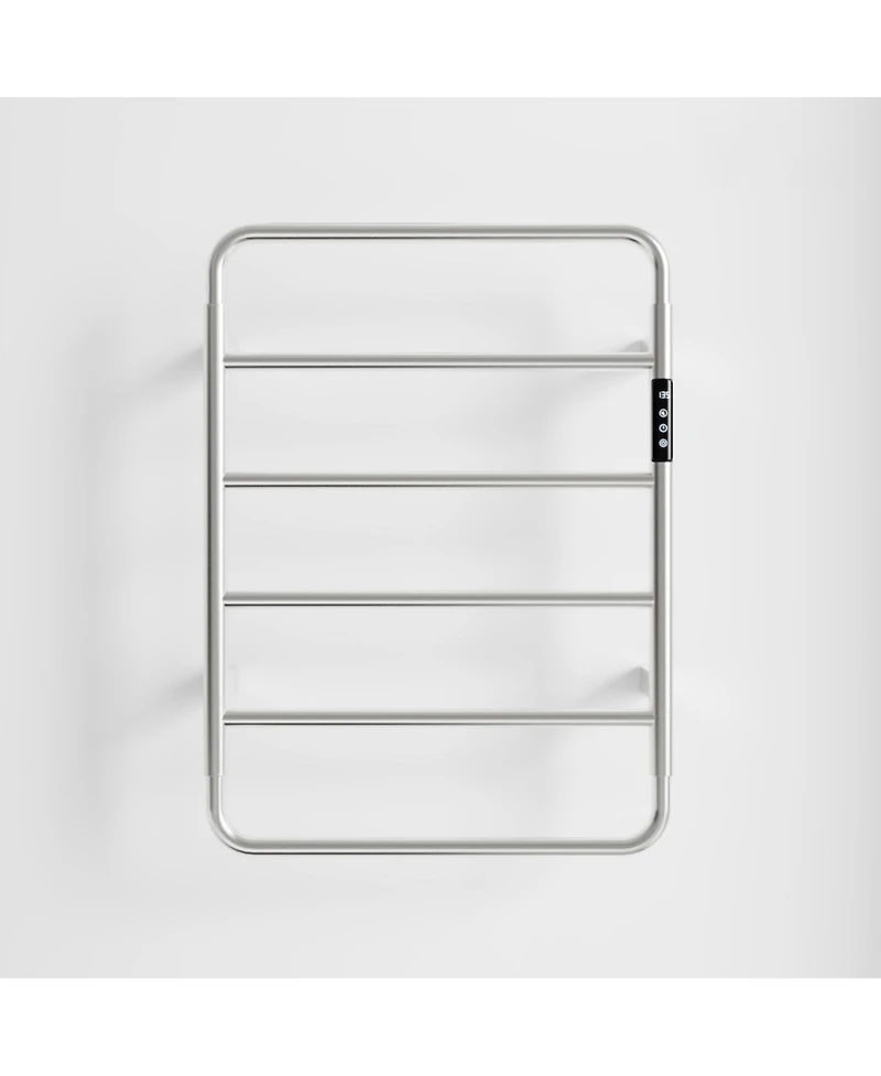 Phying Electric Heated Towel Rack Smart Temperature Control Towel Warmer with Timer Digital Display Always-On Mode Wall Mounted Heating Rack