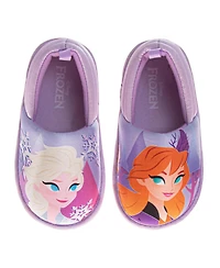 Disney Frozen Anna and Elsa Kids' 5 -11 Slippers Plush, Warm, Soft House Shoes
