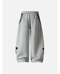 Aelfric Eden Women's Baggy Barrel High-Rise Star-Stud Sweatpants
