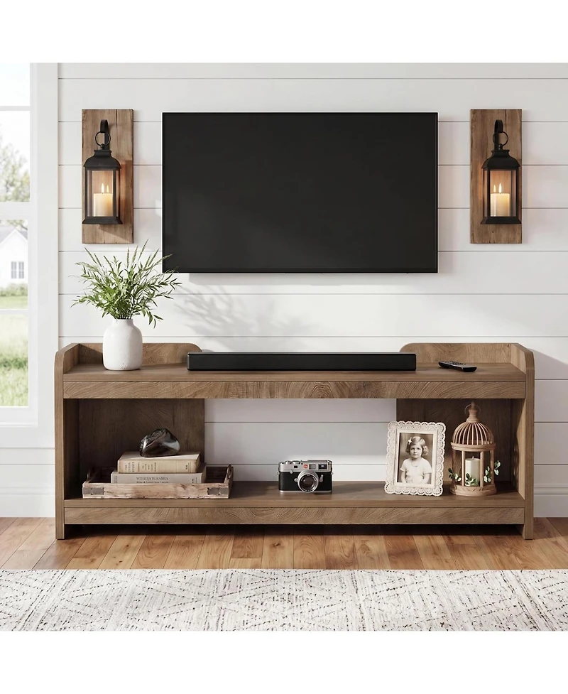 Tribesigns 63-Inch Tv Stand for TVs Up to 70", 2-Tier