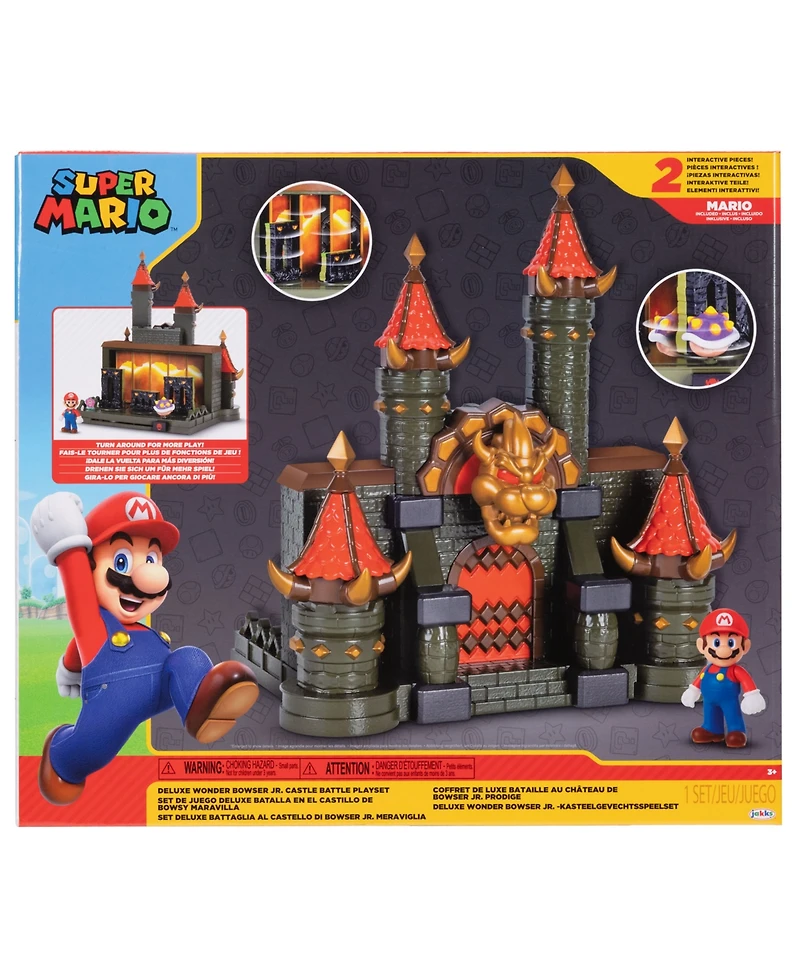Super Mario Deluxe Wonder Bowser Jr. Castle Battle Interactive Playset, Ages 3+, Created for Macy's