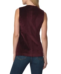 Joe's Jeans Women's Velveteen Tunic Sleeveless Button-Front