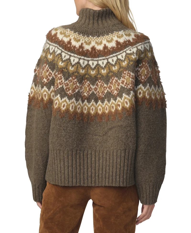 Joe's Jeans Women's Elva Fair Isle Turtleneck Sweater