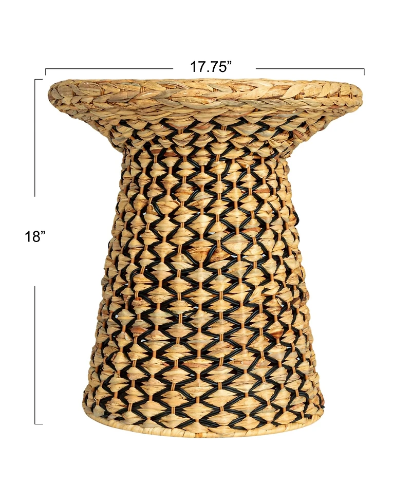 Household Essentials Braided Geometric Side Table