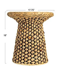 Household Essentials Braided Geometric Side Table