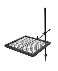 Sugift 16 In Swivel Campfire Grill Grate with 360 Degree Height Adjustable Steel Arm and Carry Bag