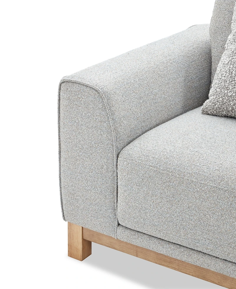 Camelle Boucle Accent Pillow Fabric Chair, Macy's Exclusive