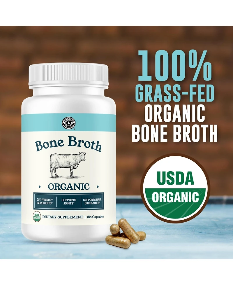 Left Coast Performance Bone Broth Capsules, 180 Count