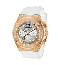 TechnoMarine Cruise Diva Pave Tm-125033 Women's 45mm Quartz Chronograph Watch
