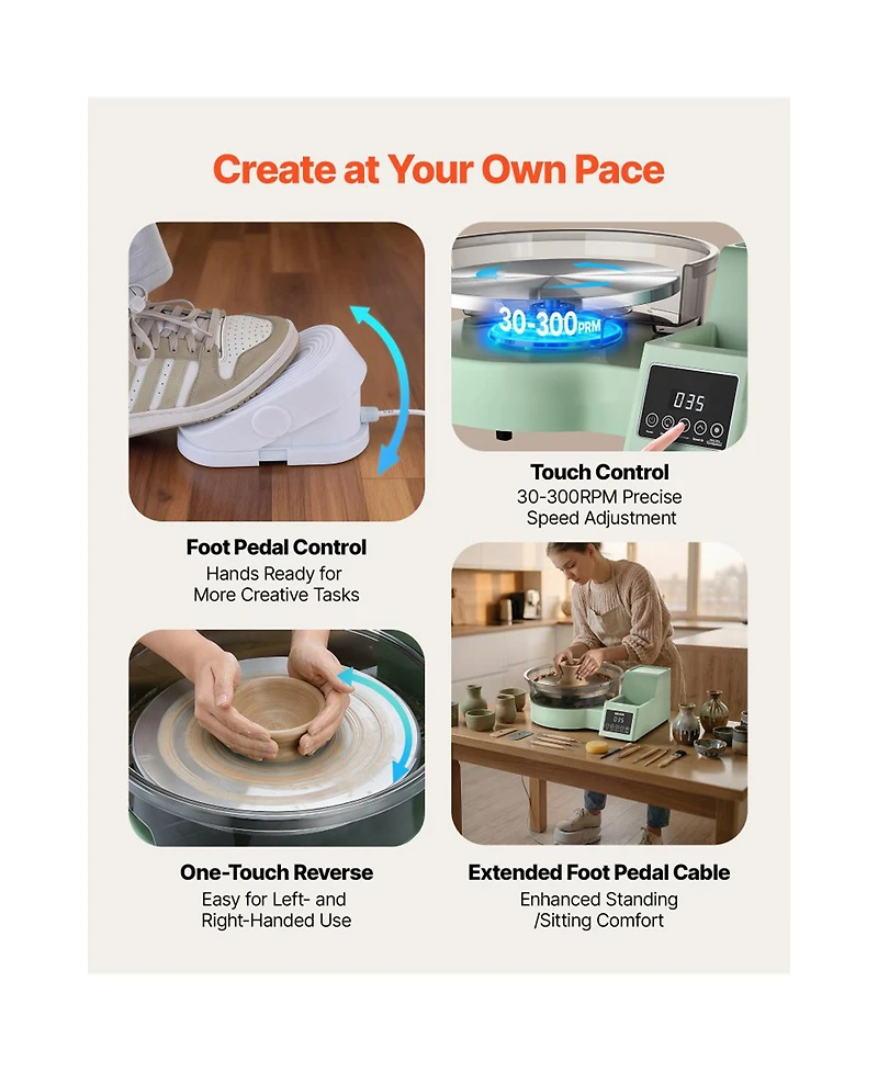 Yobtop Pottery Wheel for Adults
