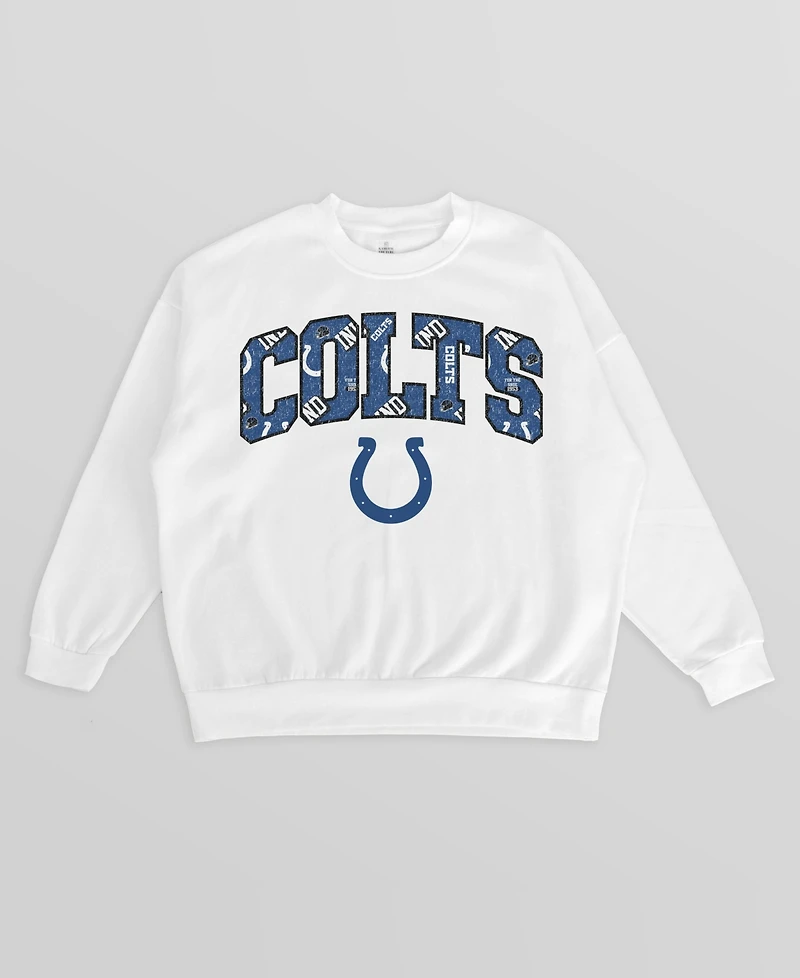Gameday Couture Women's Indianapolis Colts Sweet Play Oversized Drop-Shoulder Sweatshirt