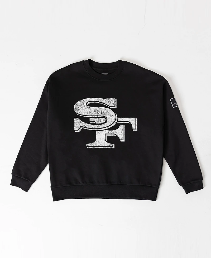 Gameday Couture Women's San Francisco 49ers Oversized Dropped-Shoulder Sweatshirt