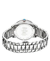 GV2 by Gevril Women's Siena Swiss Quartz Silver Stainless Steel Bracelet Diamond Watch