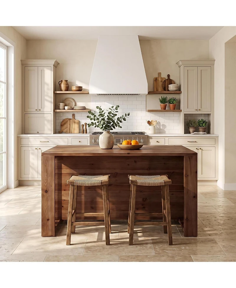 Tribesigns Kitchen Island with Storage, Modern Kitchen Island Table, Large Coffee Bar Table Storage Cabinet