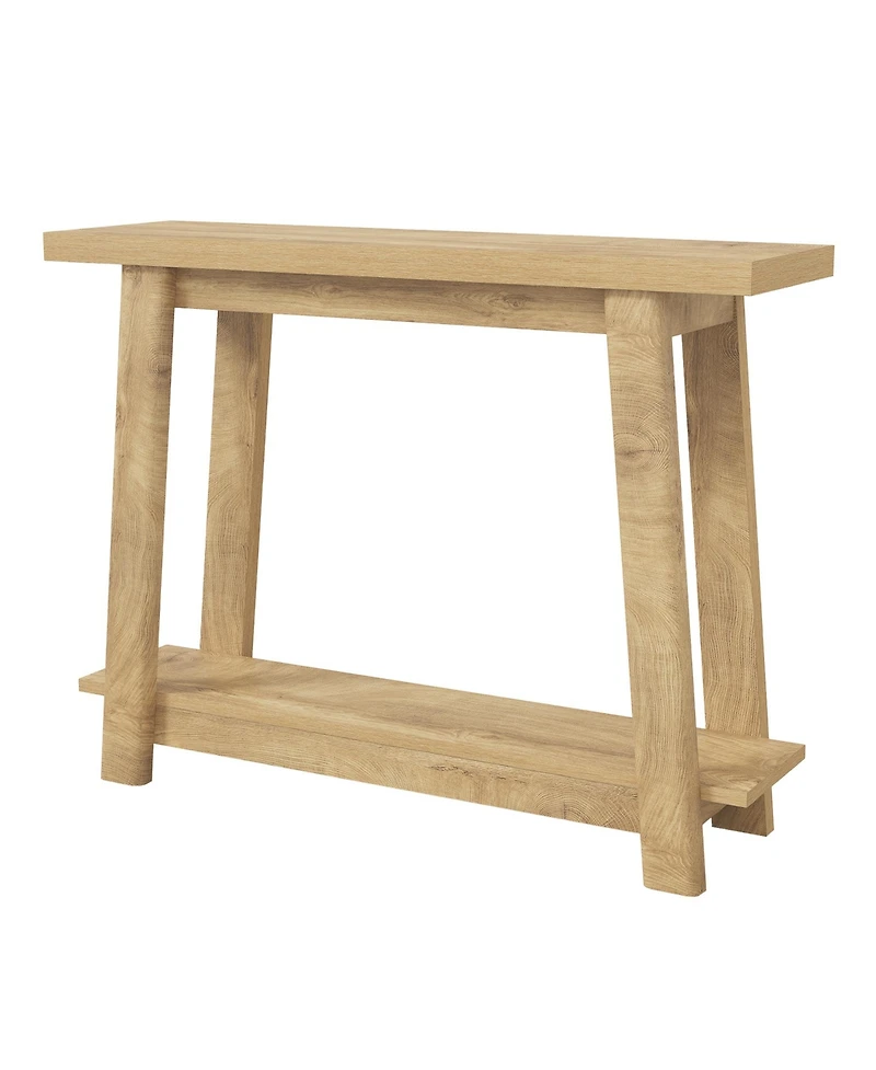 Tribesigns Console Table, Sofa Table Behind Couch, Industrial Console Sofa Table with Storage Shelf