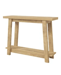 Tribesigns Console Table, Sofa Table Behind Couch, Industrial Console Sofa Table with Storage Shelf