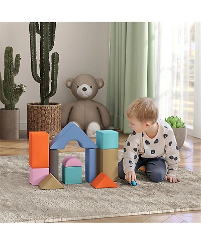Yobtop Soft Play Set for Toddlers - 11 Piece Foam Blocks, Child Development, Color Coordination, Age 6-72 Months