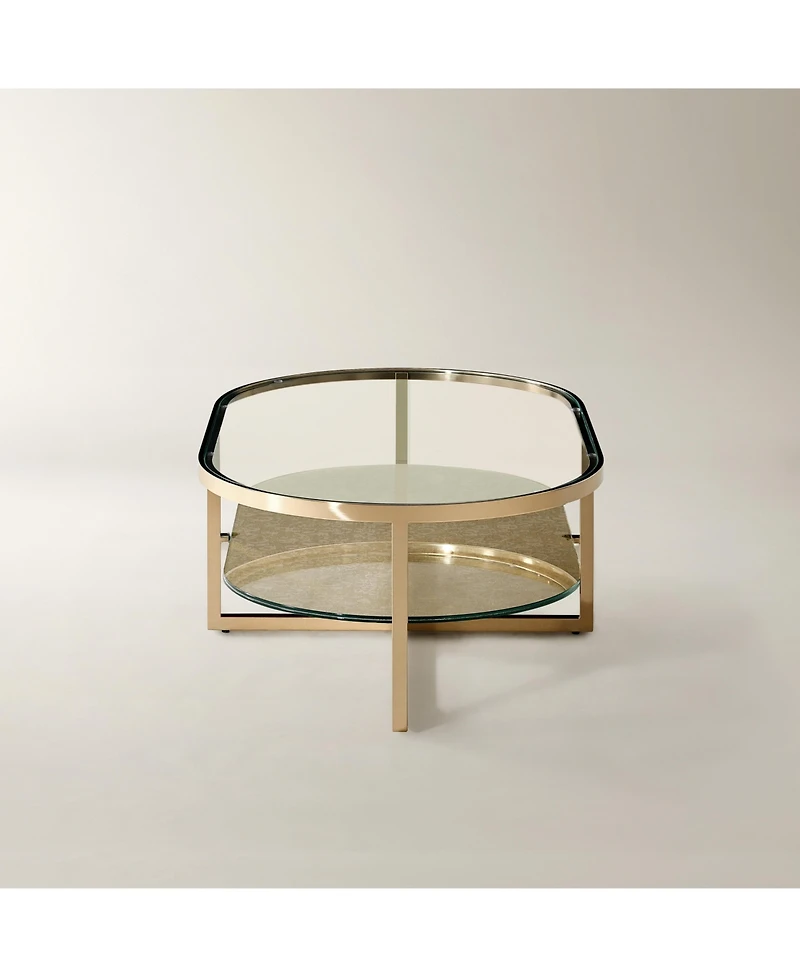 Z Gallerie Duality Oval Coffee Table