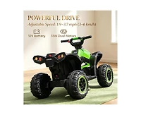 Yobtop 12V Kids 4 Wheeler Atv Dual-Motor All-Terrain Ride On Toy, Ages 3–5