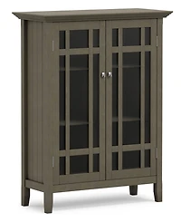 Simpli Home Bedford Solid Wood Medium Storage Cabinet