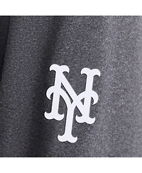 Fanatics Men's Charcoal New York Mets ClutchLong sleeves Hooded T-Shirt