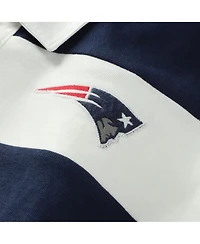 47 Brand Women's Navy/White New England Patriots Clubhouse Hall Raven RugbyLong sleeves T-Shirt