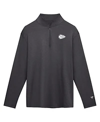 Fanatics Men's Charcoal Kansas City Chiefs Clutch Quarter-Zip Pullover Sweatshirt