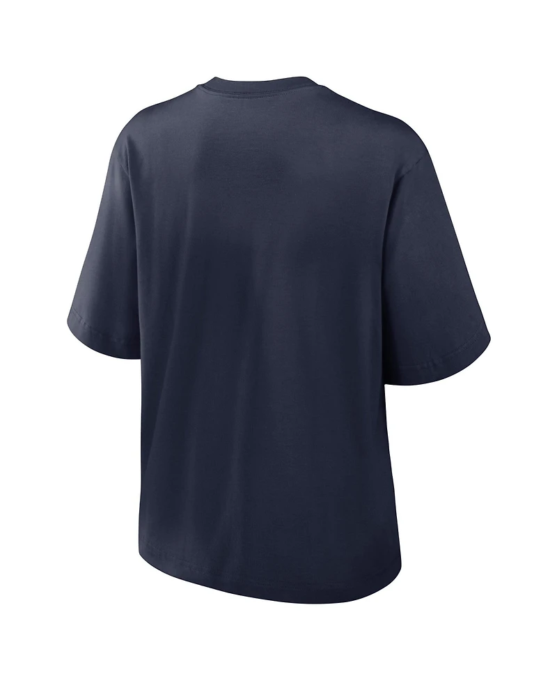 Nike Women's Navy Auburn Tigers Arch Logo Boxy T-Shirt