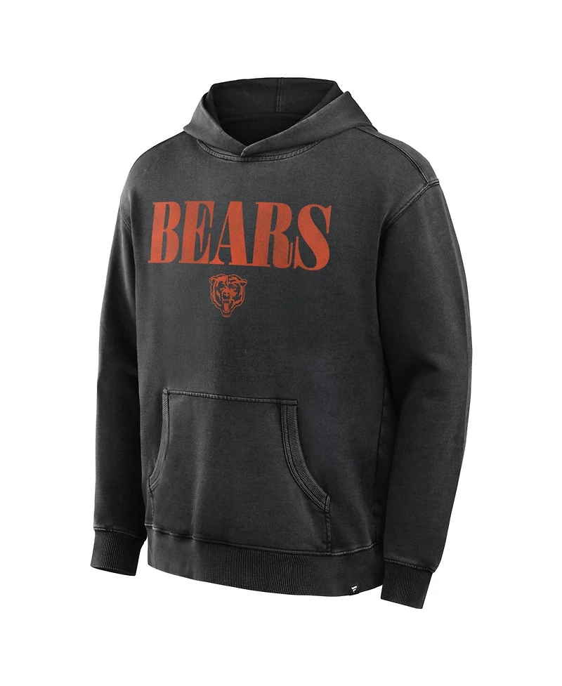 Fanatics Men's Black Chicago Bears Relaxed Intense Rivalry French Terry Hoodie