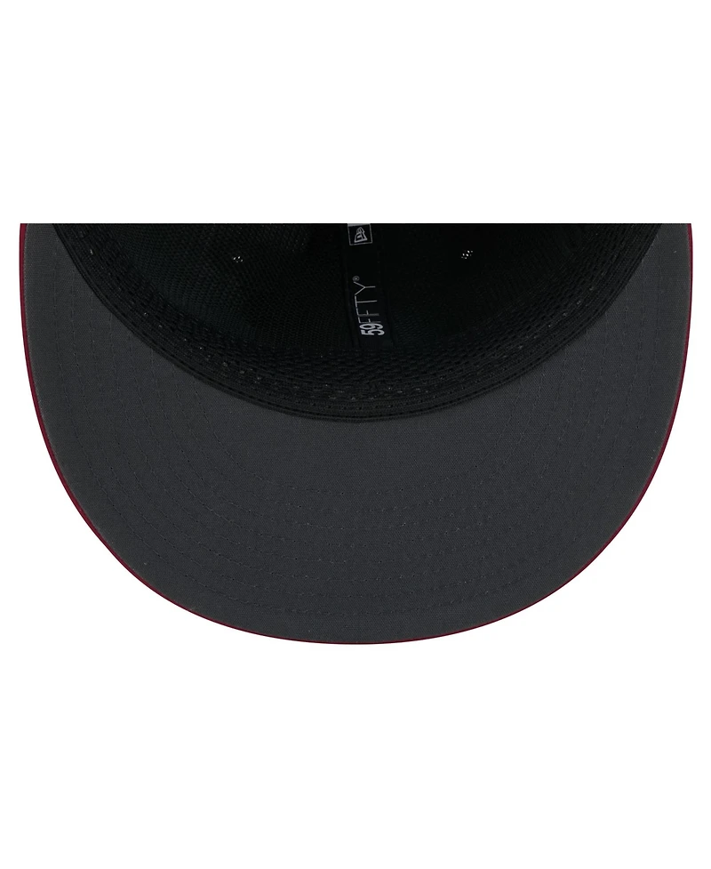 New Era Men's Burgundy Washington Commanders 2026 Sideline 59FIFTY Fitted Hat