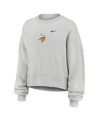 Nike Women's Gray Minnesota Vikings Oversized Primetime Phoenix Fleece Sweatshirt