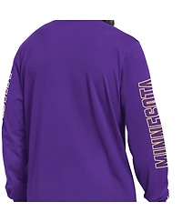 Starter Men's Purple Minnesota Vikings Clutch Hit Ii Long-Sleeve T-Shirt