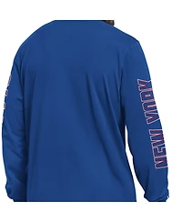 Starter Men's Royal New York Giants Clutch Hit Ii Long-Sleeve T-Shirt
