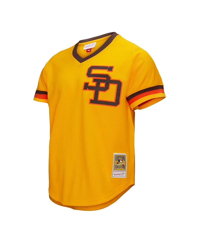 Mitchell & Ness Men's Tony Gwynn Gold San Diego Padres Big Tall Cooperstown Mesh Batting Practice Jersey