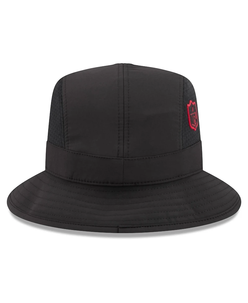 New Era Men's Black Atlanta Falcons 2026 Sideline Bucket Hat