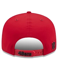 New Era Men's Scarlet San Francisco 49ers 2026 Sideline Throwback 9FIFTY Snapback Hat