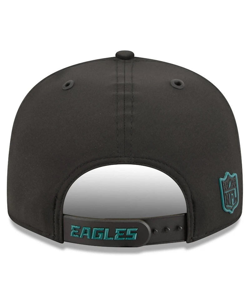 New Era Men's Black Philadelphia Eagles 2026 Sideline 9FIFTY Snapback Hat