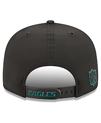 New Era Men's Black Philadelphia Eagles 2026 Sideline 9FIFTY Snapback Hat