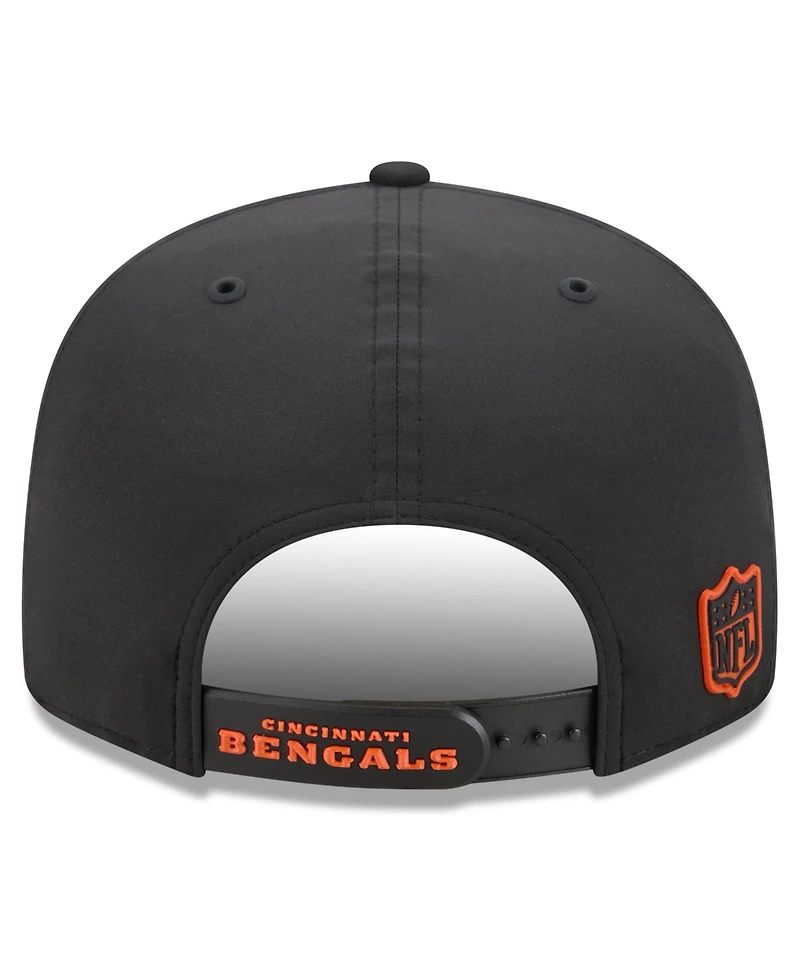 New Era Men's Black Cincinnati Bengals 2026 Sideline 9FIFTY Snapback Hat