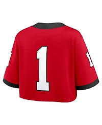 Nike Women's Red Georgia Bulldogs Game Crop Top Jersey