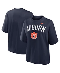 Nike Women's Navy Auburn Tigers Arch Logo Boxy T-Shirt