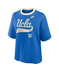 Nike Women's Blue Ucla Bruins Legacy Fight Song Boxy T-Shirt