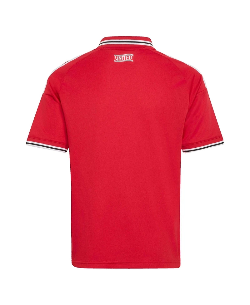 Adidas Big Boys and Girls Red Manchester United 2026/27 Home Replica Jersey