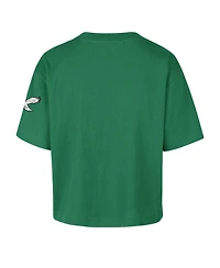 47 Brand Women's Kelly Green Philadelphia Eagles Call Out Reed City T-Shirt